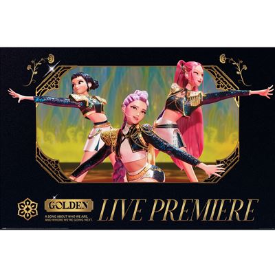 K-POP DEMON HUNTERS (GOLDEN LIVE) POSTER