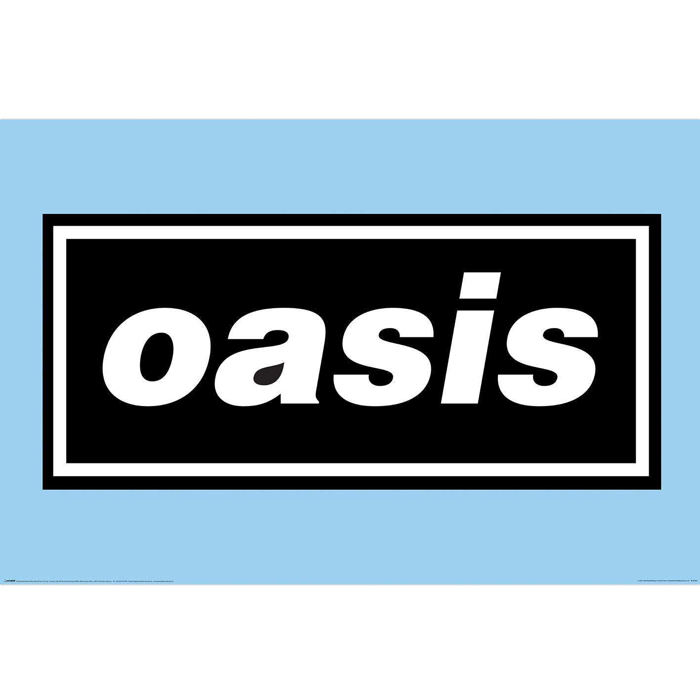 Oasis (Blue Logo poster)