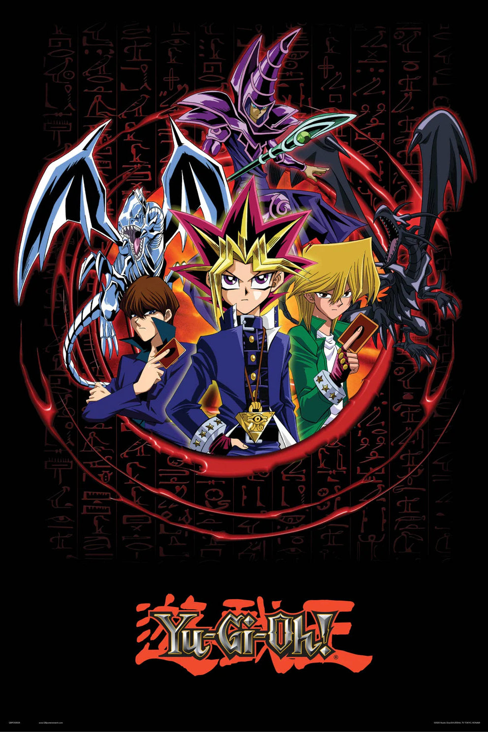 Yu-Gi-Oh! Key Characters Red poster