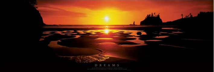 Dreams Motivational Door Poster