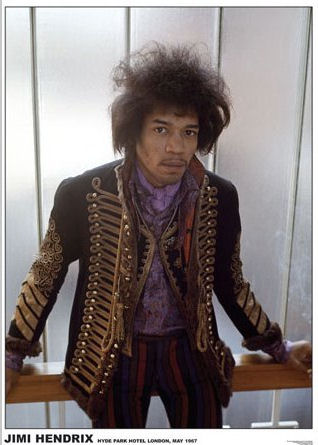 Jimi Hendrix Hyde Park Hotel 1967 Poster