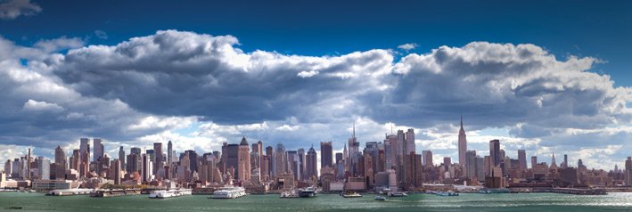 New York Skyline Door Poster