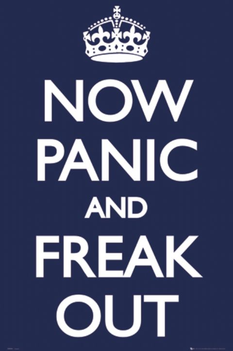 Now Panic And Freak Out Poster