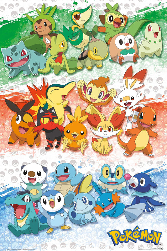 Pokemon (First Partners) Poster