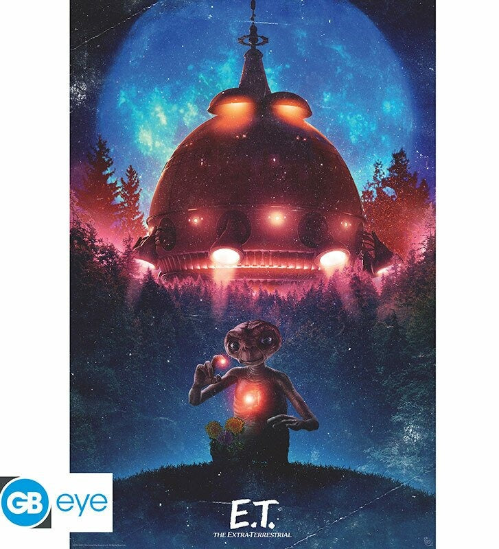 ET The Extra Terrestrial (Spaceship) Poster