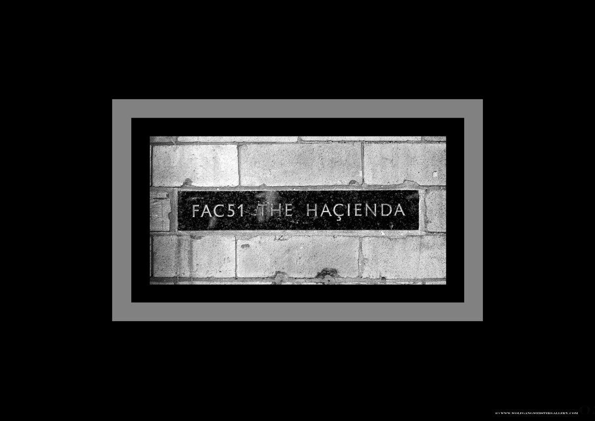 Hacienda Nameplate Poster