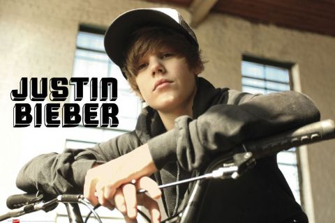 Justin Bieber Bike Poster