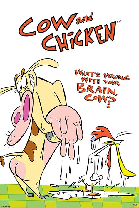 Cow And Chicken Poster