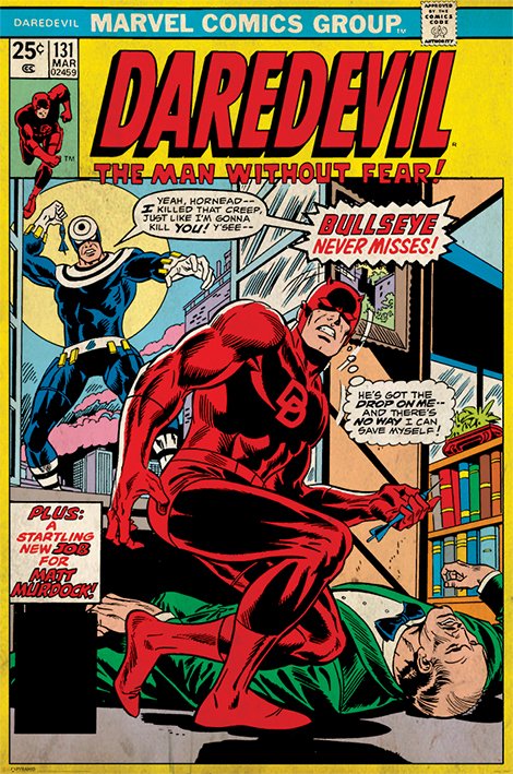 Daredevil (Retro Marvel) Poster