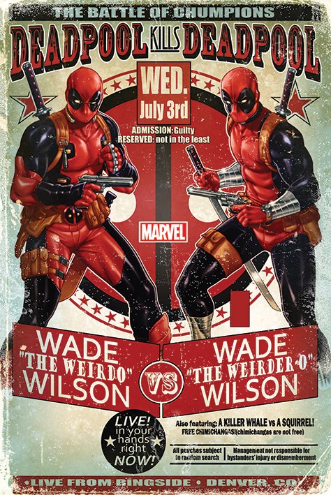 Marvel Deadpool (Wade vs Wade) Poster