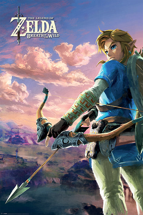 Zelda Breath Of The Wild (Hyrule Scene) Poster