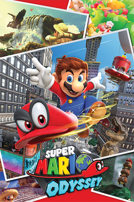 Super Mario Posters Nintendo Super Mario Odyssey Poster PP34229 super-mario-posters-nintendo-super-mario-odyssey-poster-pp34229