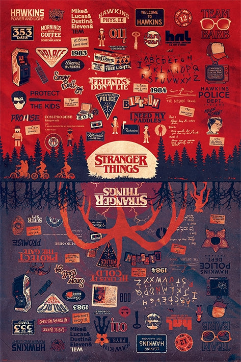 Stranger Things (The Upside Down) Poster