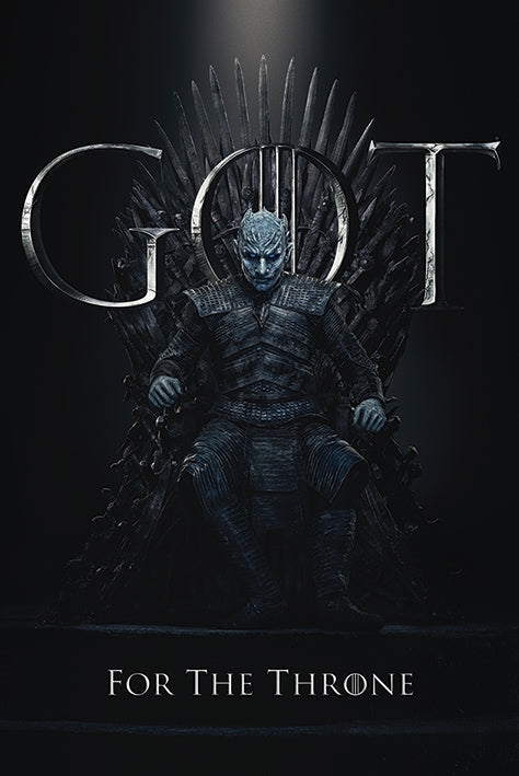 Game Of Thrones (The Night King For The Throne) Poster