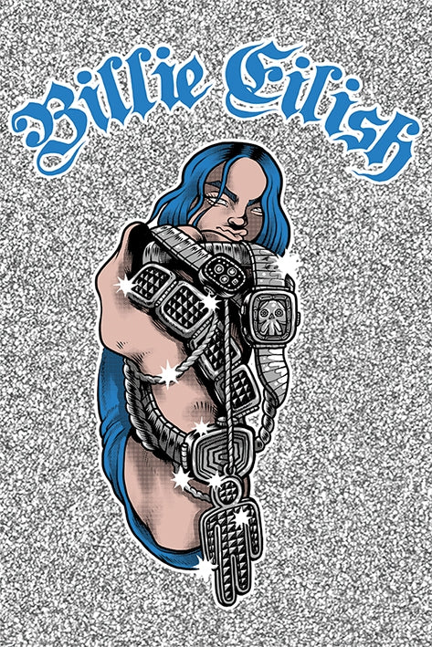 Billie Eilish (Bling) Poster