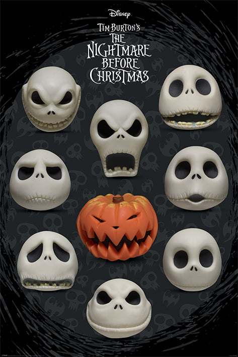 Nightmare Before Christmas (Many Faces of Jack) Poster