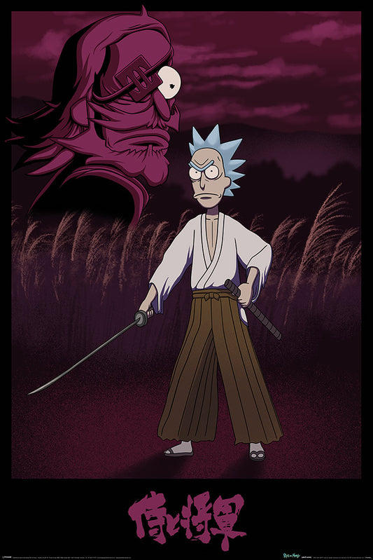 Rick and Morty (Samurai Rick) Poster