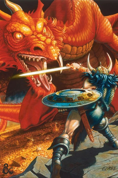 Dungeons and Dragons (Classic Red Dragon Battle) Poster