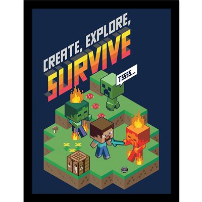 Minecraft - Create, Explore, Survive Poster