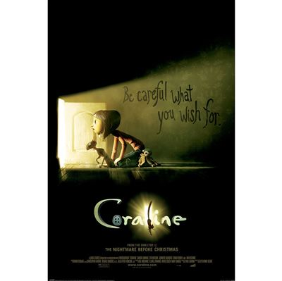Coraline 'Be Careful' Poster