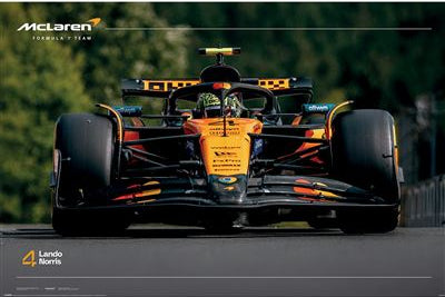 F1 (LANDO NORRIS - NUMBER 4) POSTER