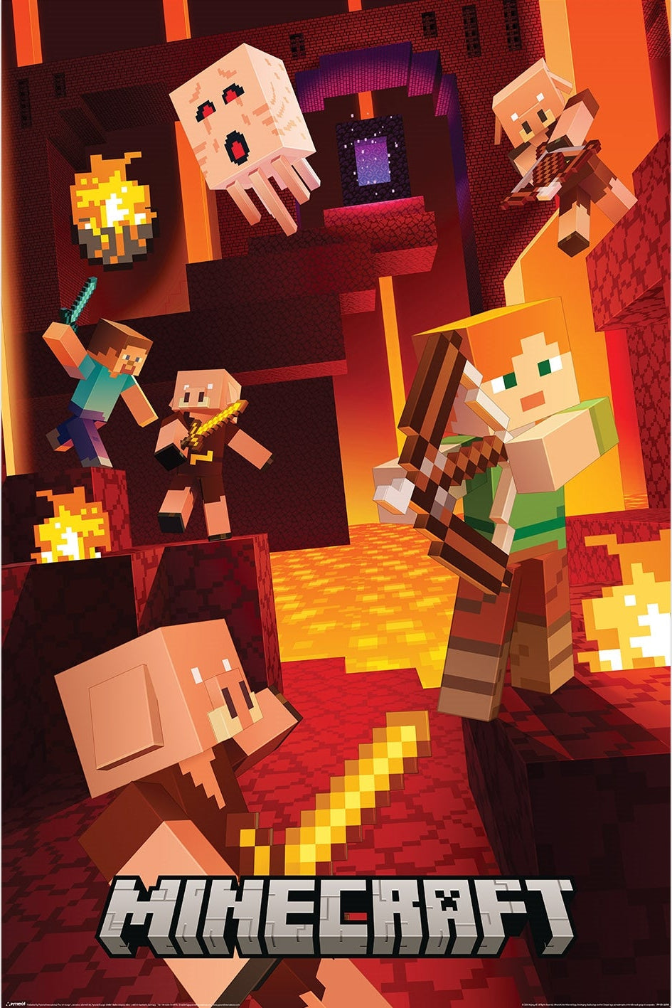 MINECRAFT (CINEMATIC PIGLINS) POSTER PP2512255 – Panic Posters