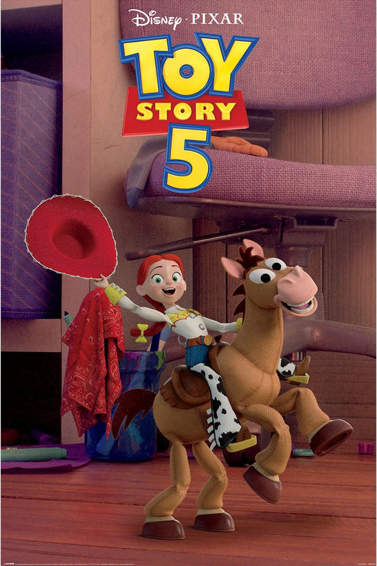 Toy Story 5 Movie Jessie and Bullseye poster