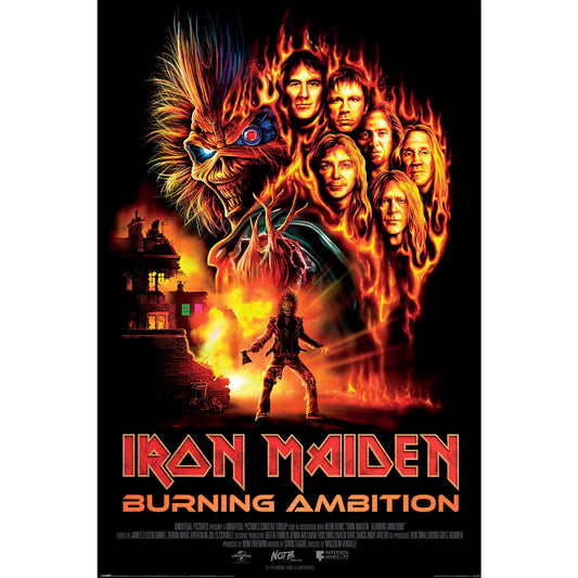 IRON MAIDEN BURNING AMBITION POSTER