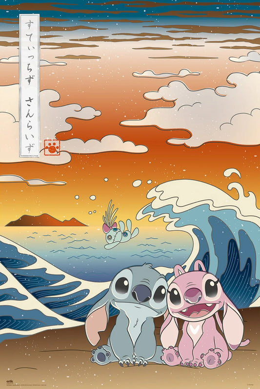 Lilo & Stitch Japan Wave poster