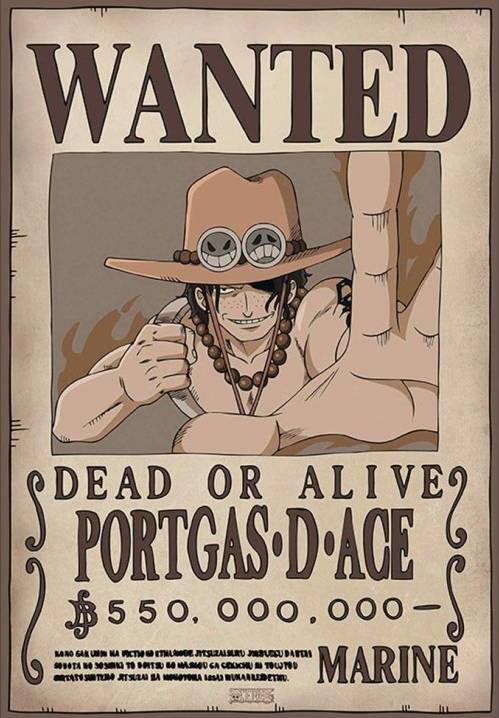 One Piece (Wanted Ace) Poster