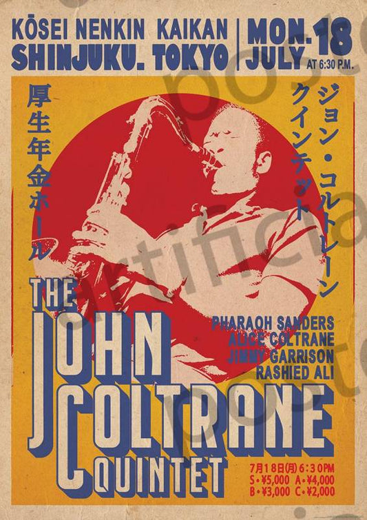 John Coltrane (Tokyo) Poster