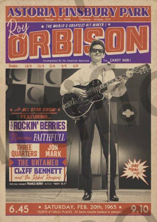 Roy Orbison (Finsbury Park) Poster
