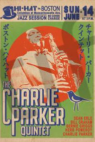 Charlie Parker Quintet Jazz Session Boston poster