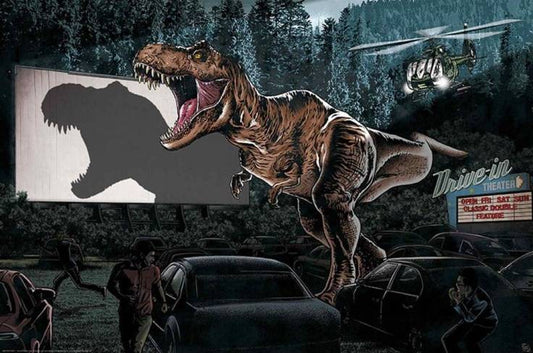 Jurassic Park (Drive In) Poster