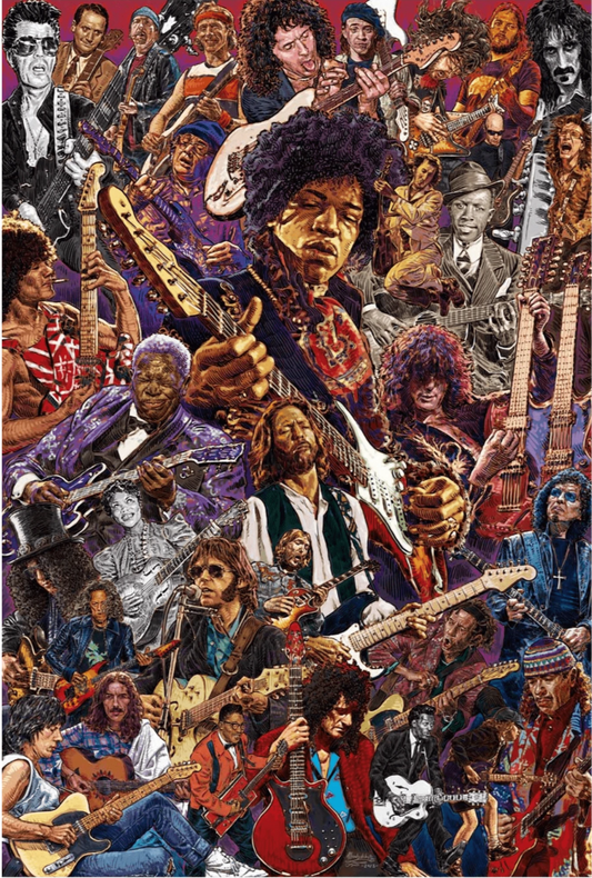Legendary Guitarists Poster