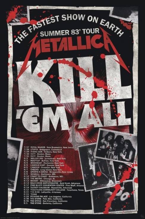 Metallica (Kill 'Em All Tour) Poster