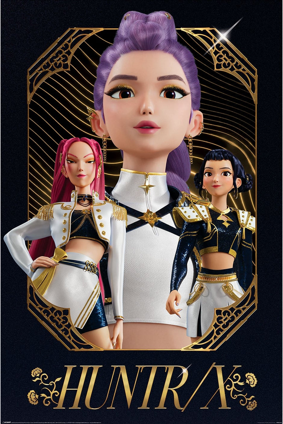 K-POP DEMON HUNTERS (HUNTRIX GOLDEN) POSTER