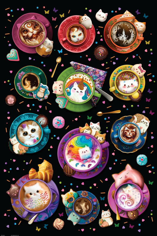 Latte Cats Maxi Poster