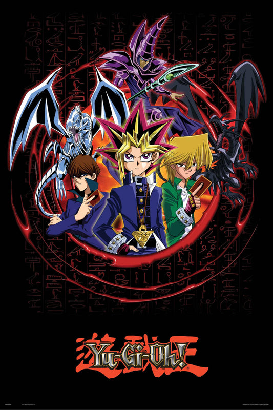 Yu-Gi-Oh! Key Characters Red poster
