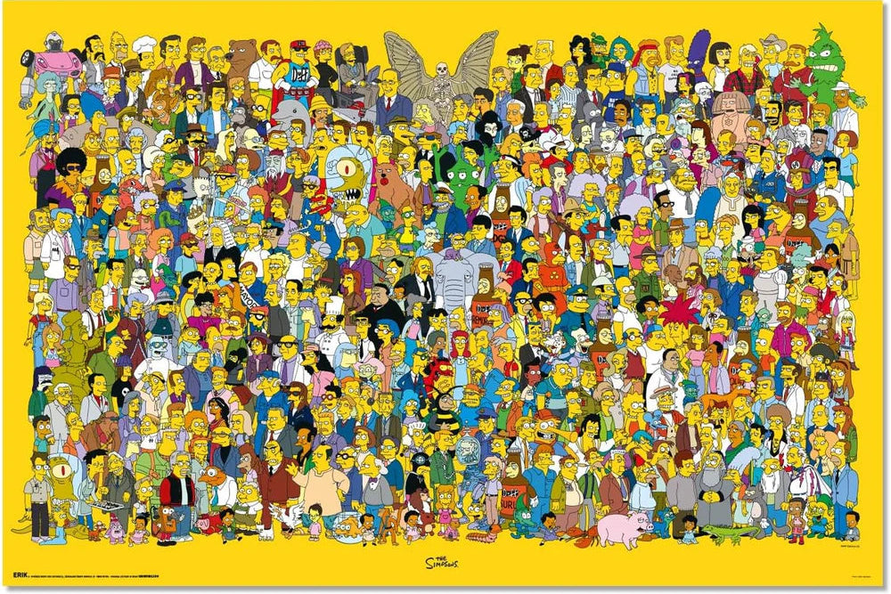 The Simpsons Cast poster