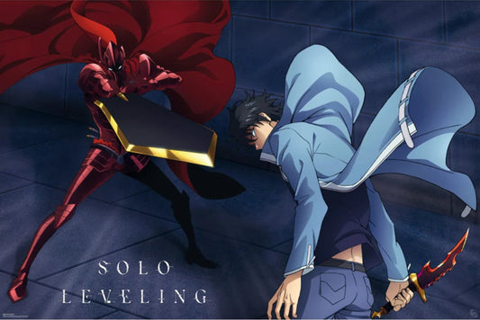Solo Levelling Jinwoo Vs Igris poster