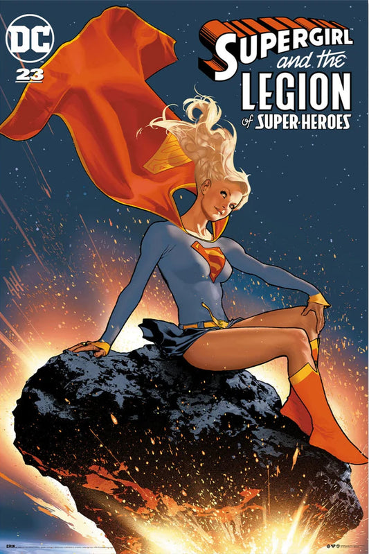 DC Comics Supergirl Legion of Superheroes poster