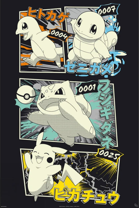 Pokemon Pikachu & Kanto Starters
