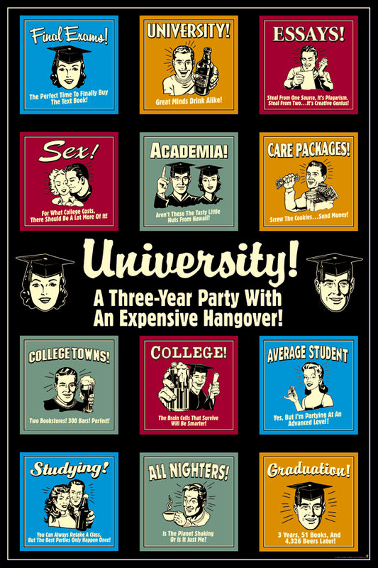 University Hangover Poster