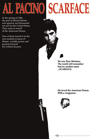 Scarface B/W Poster
