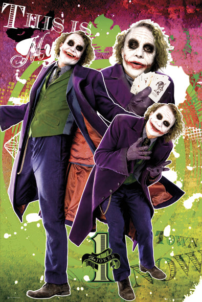Batman Dark Knight Joker Montage Poster