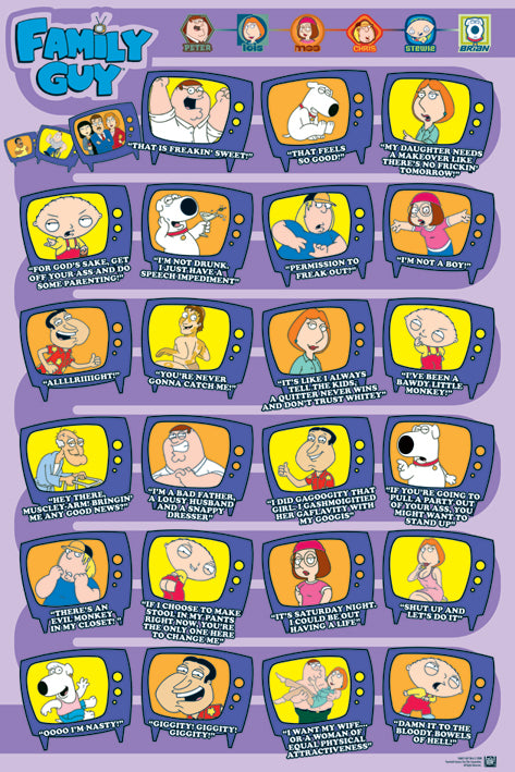 Family Guy Quotes (TVs) Poster