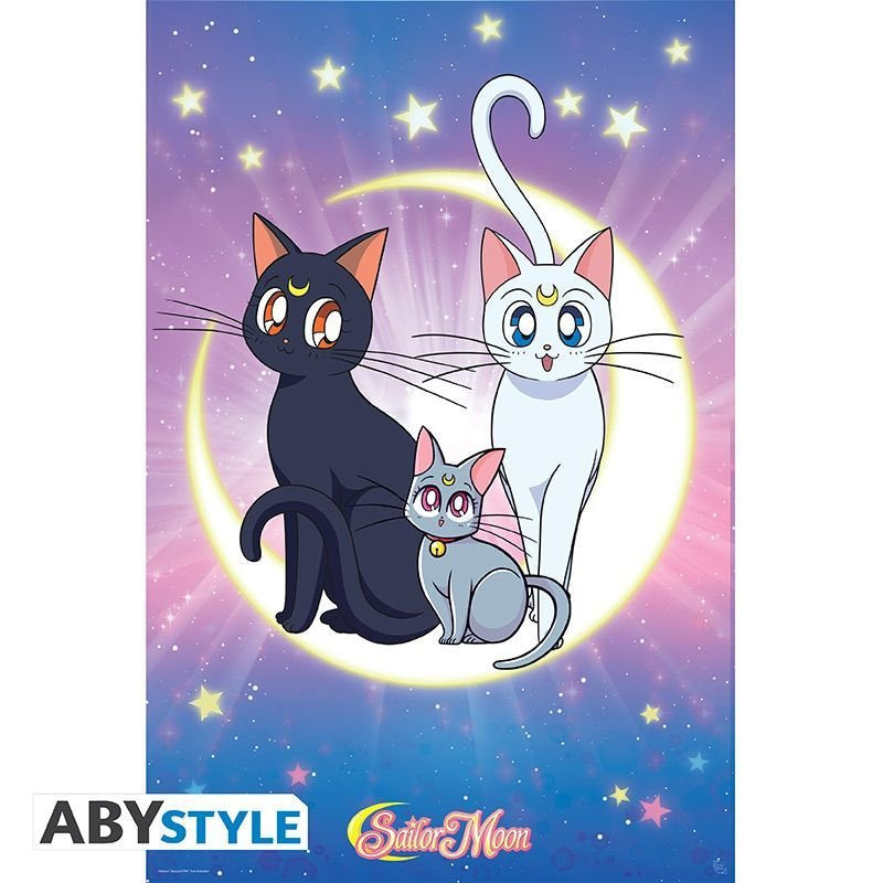 Sailor Moon (Luna Artemis and Diana) Poster