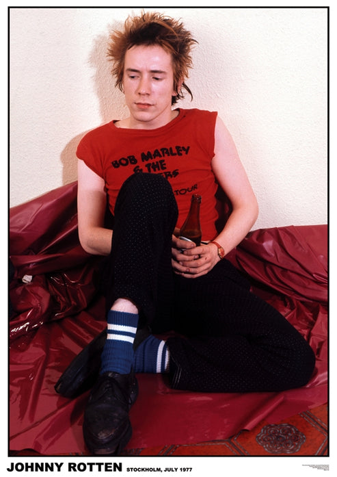 Sex Pistols Johnny Rotten posters - Johnny Rotten Stockholm 1977 poster ...