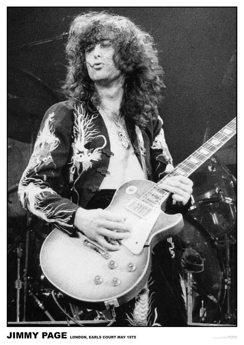 Led Zeppelin Jimmy Page Earls Court 1975